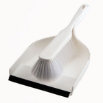 1 Sck. Hygiene Kehrgarnitur weiß / Polyester mit schwarzer Lippe / sehr stabil