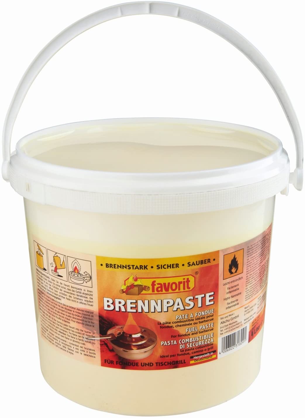 4 ltr. Favorit Brennpaste