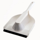 1 Sck. Hygiene Kehrgarnitur weiß / Polyester mit schwarzer Lippe / sehr stabil